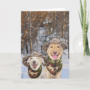 Funny Dogs/Labs Customizable Valentine/Anniversary Holiday Card