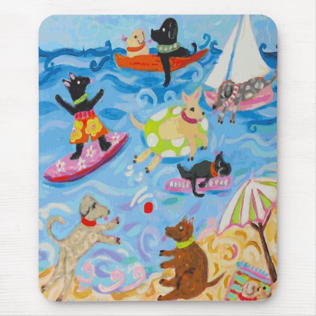 Funny Dogs Mousepad (Front)