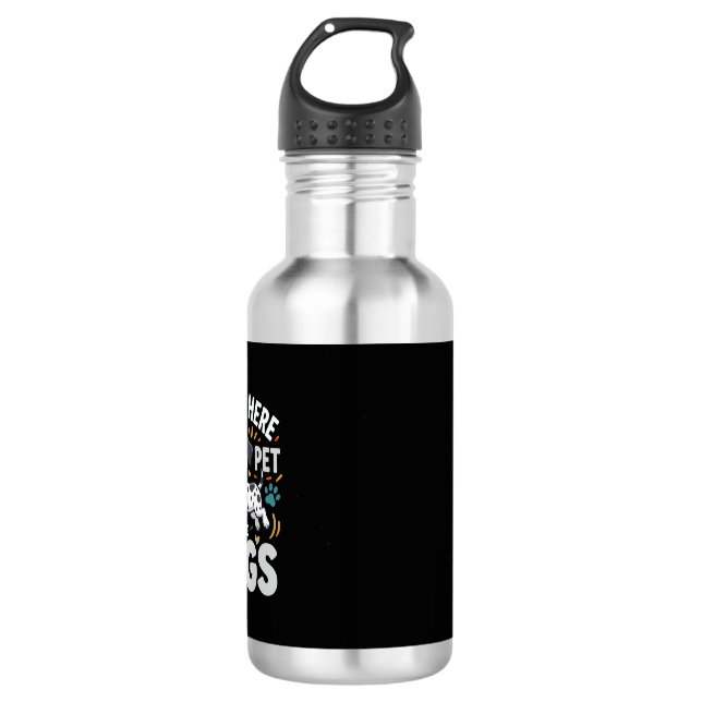 Funny Dogs Pet Lover Vector 532 Ml Water Bottle (Front)