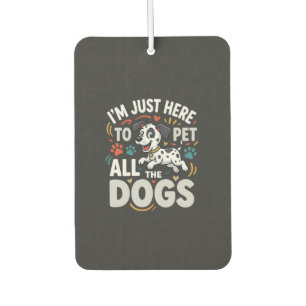 Funny Dogs Pet Lover Vector Air Freshener