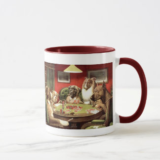Funny Dogs Playing Poker Coffee Mug Mugs