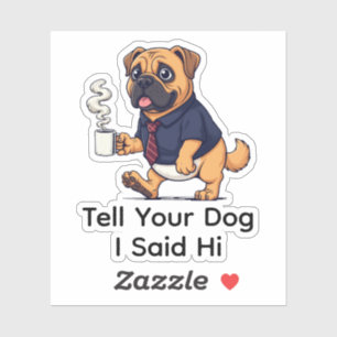 Funny Dogue de Bordeaux Business Suit Coffee