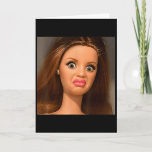 Funny Doll Face Meme Disgusting  Card