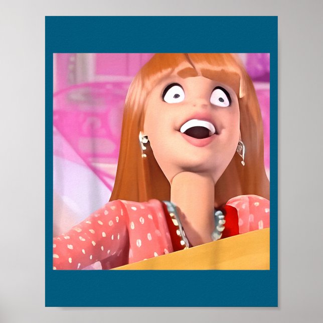 Funny Doll Face Meme Poster (Front)
