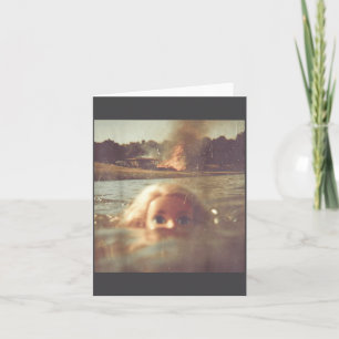 Funny Doll Face Swimming Meme  Card