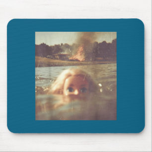 Funny Doll Face Swimming Meme  Mouse Pad
