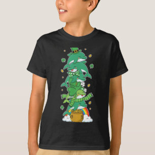Funny Dolphin Clover St Patricks Day Womens Mens T-Shirt