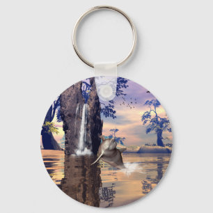 Funny dolphin keychain