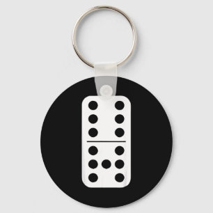 Funny Domino Meme Six Seven Play Strategy Number H Keychain