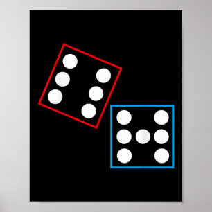 Funny Domino Six Seven Meme 67 Dominos Math Lover  Poster