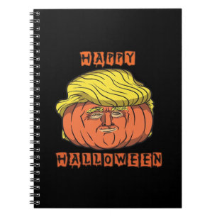 Funny Donald Pumpkin Halloween Notebook