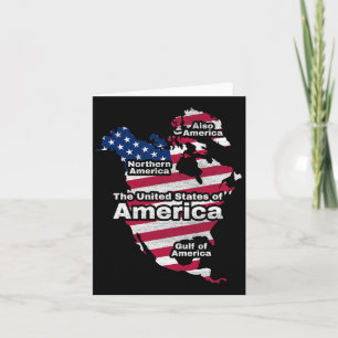 Funny Donald Trump American Flag Canada Greenland  Card