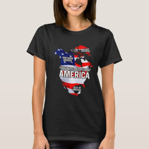 Funny Donald Trump American Flag Canada Greenland T-Shirt