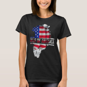 Funny Donald Trump American Flag Canada Greenland T-Shirt