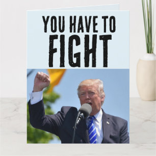 FUNNY DONALD TRUMP BIRTHDAY BIG GREETING CARD