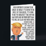 Funny Donald Trump Birthday Card<br><div class="desc">Funny Donald Trump Birthday Card "Your Birthday Is Going To Be Great and Yuuuuggge" Perfect Gift For Birthday. Personalize Your Own Message!</div>
