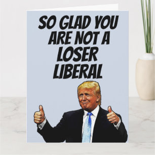 FUNNY DONALD TRUMP CARTE DE SALUT D'ANNIVERSAIRE