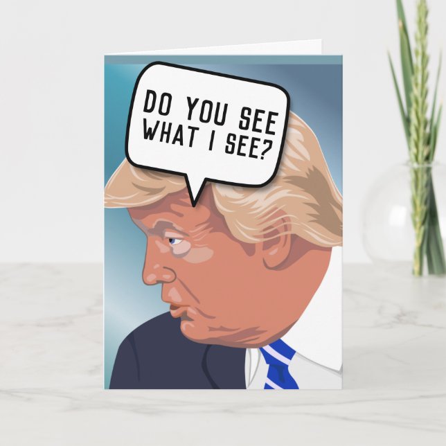 FUNNY DONALD TRUMP CARTES D'ANNIVERSAIRE (Devant)