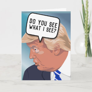 FUNNY DONALD TRUMP CARTES D'ANNIVERSAIRE