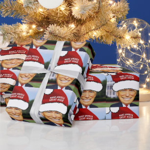 FUNNY DONALD TRUMP CHRISTMAS WRAPPING PAPER