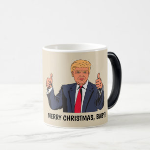 Funny Donald Trump Coffee Mugs, Thumbs up Magic Mug