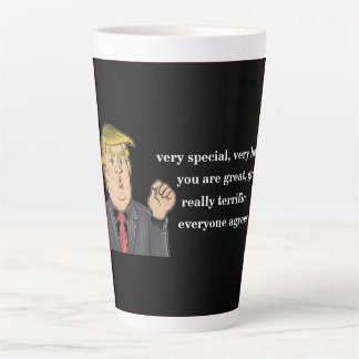 Funny Donald Trump Father's Day Dad Black Color Latte Mug
