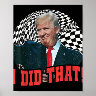 Funny Donald Trump I Did That Poster
