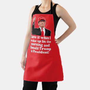 Funny Donald Trump I Love it 47th President Apron