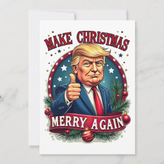 Funny Donald Trump Merry Christmas Card