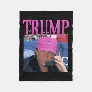 Funny Donald Trump Miss Me Yet Y2k Vintage 90s Tru Fleece Blanket