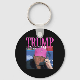 Funny Donald Trump Miss Me Yet Y2k Vintage 90s Tru Keychain