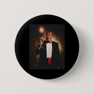 Funny Donald Trump Nye 2025 Party Make New Year Gr 2 Inch Round Button