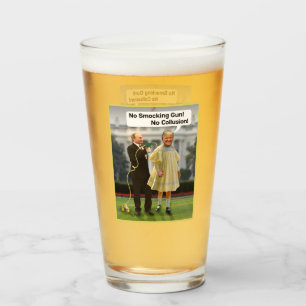 Funny Donald Trump Putin Smocking Gun Joke Glass