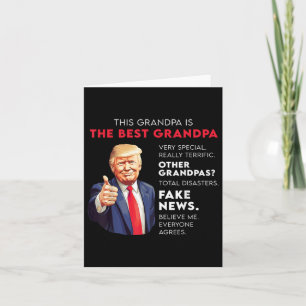 Funny Donald Trump Quote For Conservative Grandpa  Card