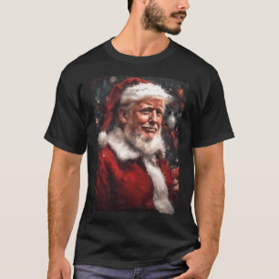 Funny Donald Trump Santa Claus Christmas Daddy's H T-Shirt