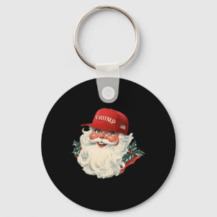 Funny Donald Trump Santa Claus Christmas Holiday 1 Keychain