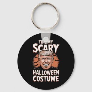 Funny Donald Trump This Is My Scary Halloween Cost Keychain