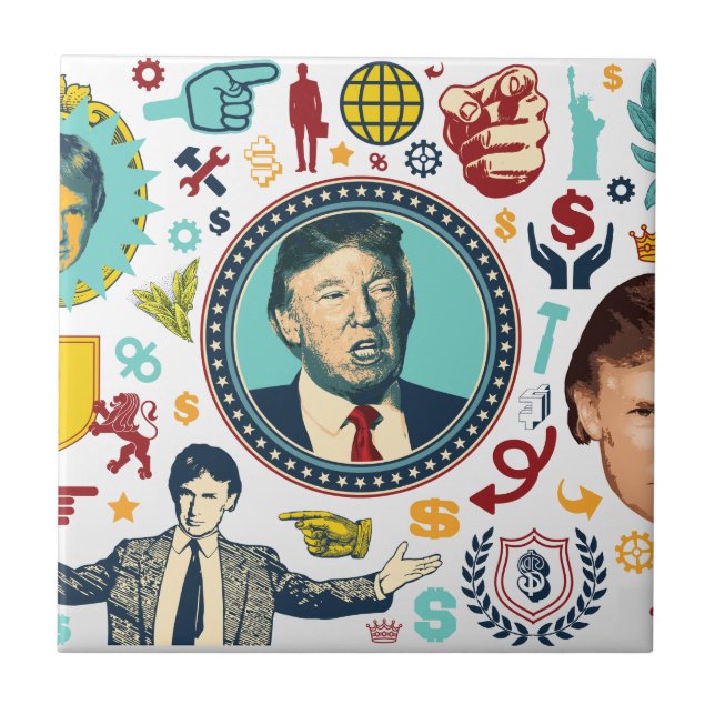 funny donald trump tile (Front)