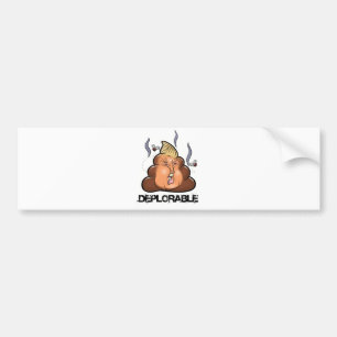 Funny Donald Trump - Trumpy-Poo Poo Emoji Icon Bumper Sticker