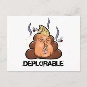 Funny Donald Trump - Trumpy-Poo Poo Emoji Icon Postcard