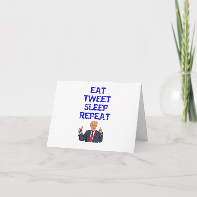 Funny Donald Trump Tweet Christmas Card (Front)