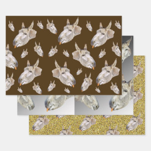 Funny Donkey, Gift Wrapping Sheets, Paper Sheet