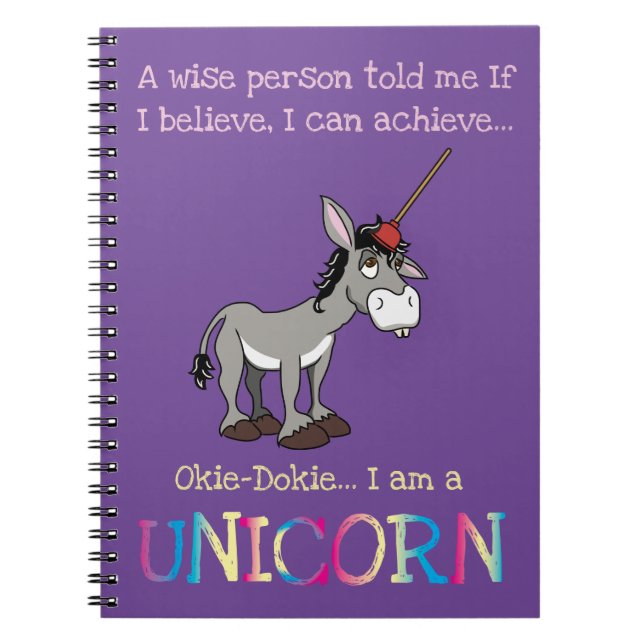 Funny Donkey Unicorn Carnet (Devant)