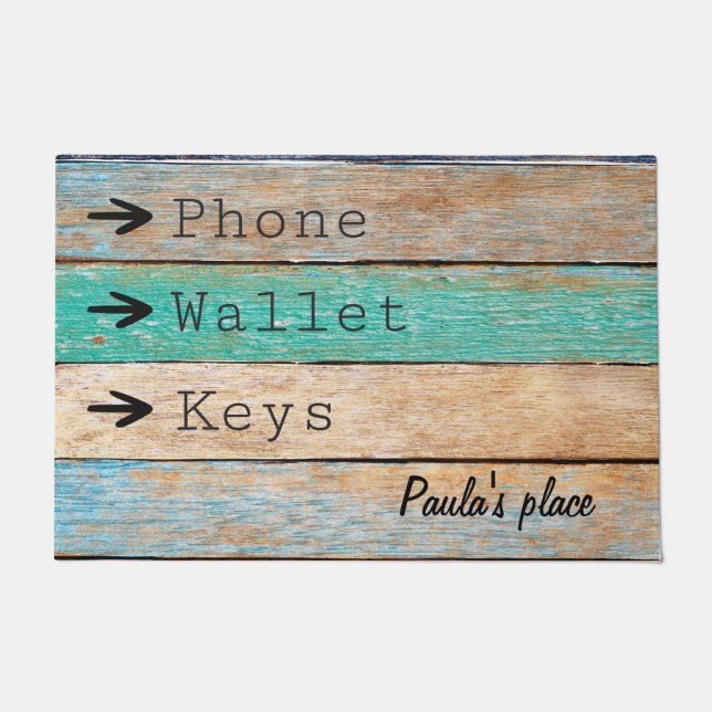 Funny Don't Forget Your Keys Doormat (Front)