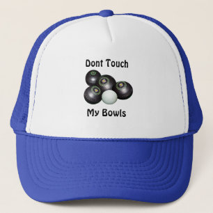Funny Dont Touch My Lawn Bowls,  Trucker Hat