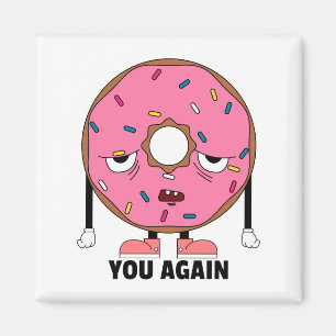 funny donut fridge magnet