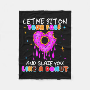 Funny Donut Inappropriate Shirts For Women Adult H Fleece Blanket