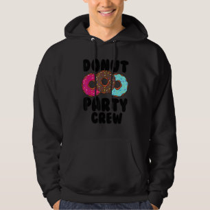 Funny Donut Party Crew Cool Doughnut Gift For Kids Hoodie