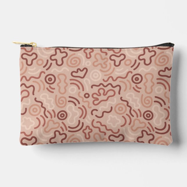 Funny Doodle Pattern Accessory Pouch (Front)