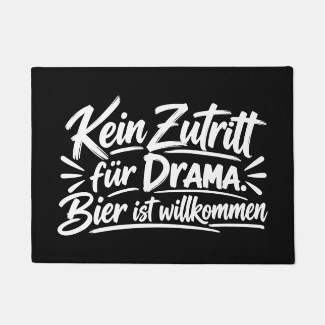 Funny Doormat - No Drama Allowed  (Front)